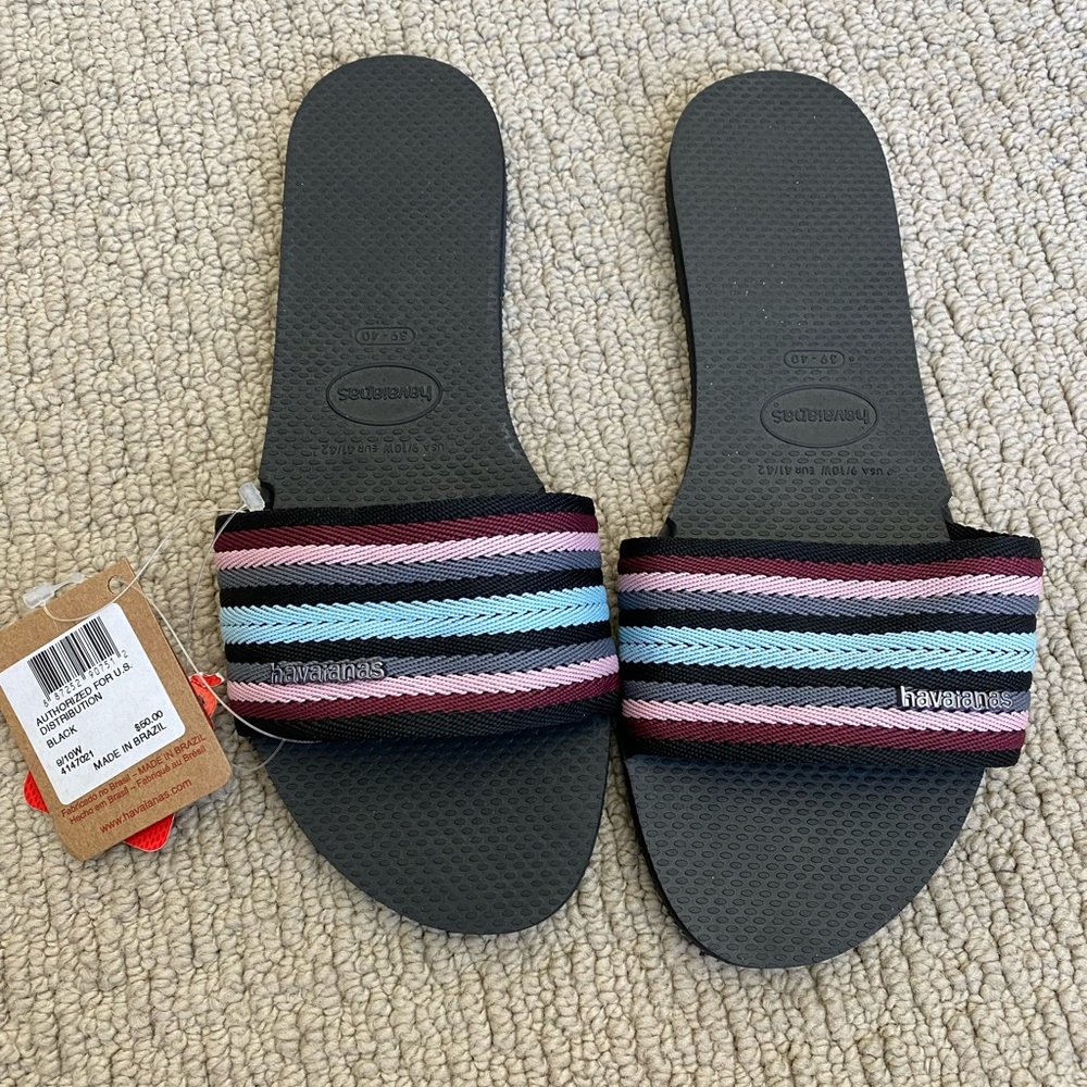 NWT Havaianas You Malta Mix Sandal Size 9-10 / 39-40